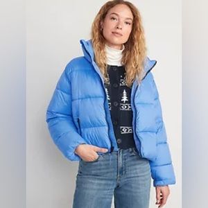 NWT Old Navy Water-Resistant Frost Free Short Puffer Jacket for Women XL